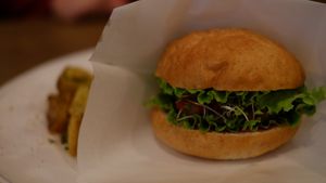 Vegan Burger at Rainbow Bird Rendezvous in Tokyo