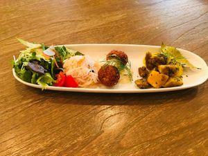 Deli Plate - contents vary depending on the day but everything I've had so far is delicious! at Rainbow Bird Rendezvous in Tokyo