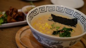 Miso Ramen - My husband's favorite! He orders it every time we go. at Rainbow Bird Rendezvous in Tokyo