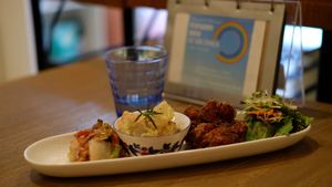 Deli Plate - contents vary depending on the day but everything I've had so far is delicious! at Rainbow Bird Rendezvous in Tokyo