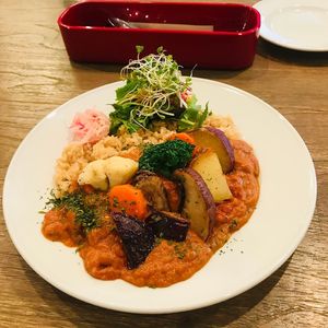 Curry - This is probably my favorite curry that I've ever had! It's pretty filling so I didn't have any room for dessert. at Rainbow Bird Rendezvous in Tokyo