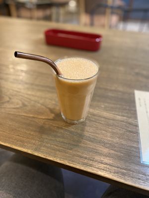 Ginger carrot juice   at Rainbow Bird Rendezvous in Tokyo