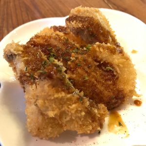 Fried mushrooms at Rainbow Bird Rendezvous in Tokyo