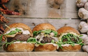 Vegan sliders: original vegan, superfood vegan and the truffle vegan burger at Submarine Burger - Original in Zagreb