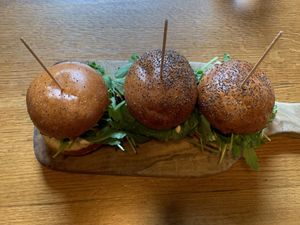 Vegan sliders at Submarine Burger - Original in Zagreb