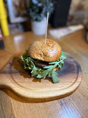 Vegan Italian burger  at Submarine Burger - Original in Zagreb