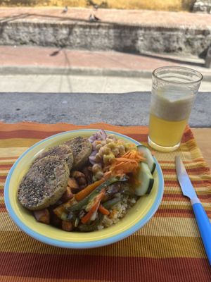 Vegan bowl  at El Bololó in Cartagena