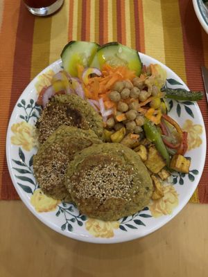 veg bowl (rice with squash)  at El Bololó in Cartagena