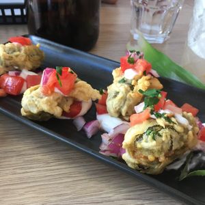 The stuffed jalapeños... these were a revelation, amazing! Had to order a second serve after these were finished  at Lovechild Kitchen + Bar in Mermaid Beach