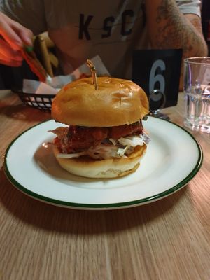 Hit chika burger at Lovechild Kitchen + Bar in Mermaid Beach