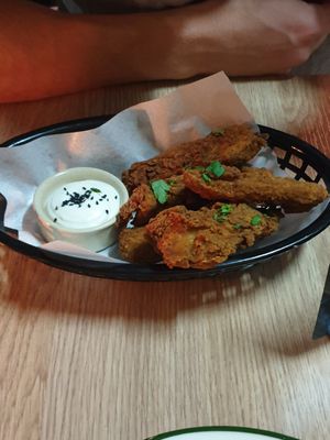 Chicken tenders at Lovechild Kitchen + Bar in Mermaid Beach