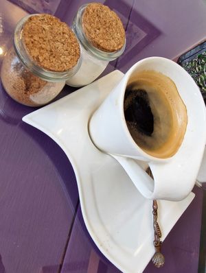 Americano with brown sugar or coconut sugar at Kali in Koh Phangan