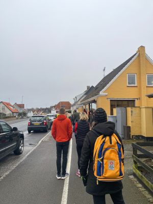 Outside of the bakery  at Brødre Bageri in Tejn