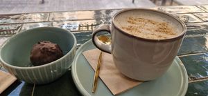Chai latte amb llet de civada at BeBo Cold Press -  Passeig de Sant Joan Bosco in Barcelona