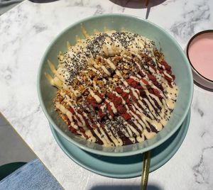 açaí bowl,  at BeBo Cold Press -  Passeig de Sant Joan Bosco in Barcelona