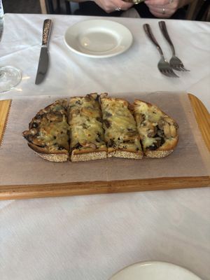 Mushroom bruschetta  at Ristorante Lucia in Newport