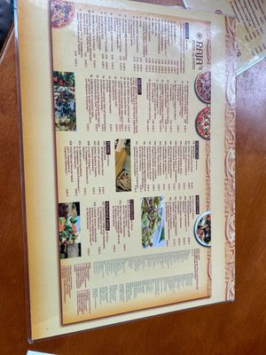 Menu side 1  at Raja's in Kaarst