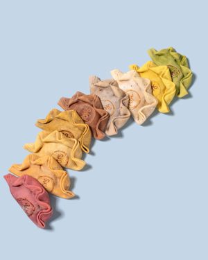 Naturally colored plant based empanadas.  at Fons Empanadas in Chicago