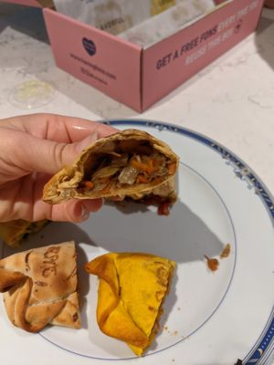 The jackfruit empanadas are incredible at Fons Empanadas in Chicago