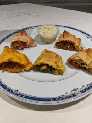 Variety of the flavors  at Fons Empanadas in Chicago