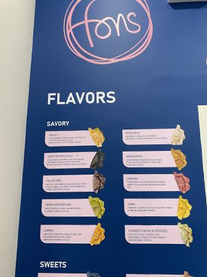 Menu   at Fons Empanadas in Chicago