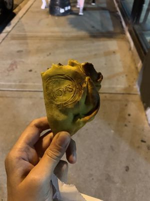 Margherita empanada  at Fons Empanadas in Chicago