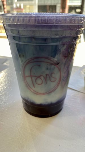 Blue Matcha  at Fons Empanadas in Chicago