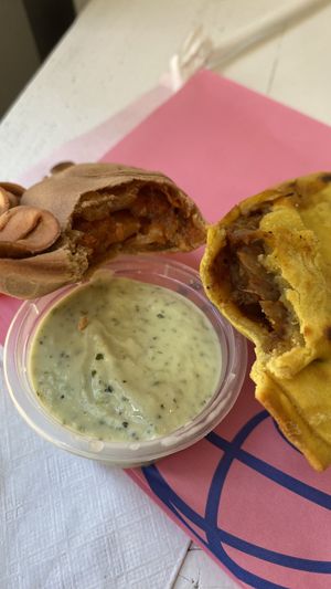 Tinga and Andean Empanadas   at Fons Empanadas in Chicago
