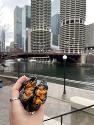 The Sweet Potato Chili Empanada 🥔  at Fons Empanadas in Chicago