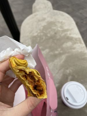 The Tinga Empanada 😍  at Fons Empanadas in Chicago