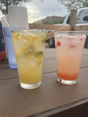 Mocktails: mandarin orange mojito and strawberry lemonade   at Blind Pig Pub in Fort Collins