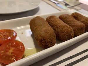 VG mushroom croquettes   at El Drac al Cau del Llop in Girona