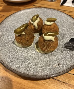 Mushroom potato croquets   at Repeat Offender in Elwood
