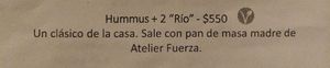 Promo de hummus + pan de masa madre + cervezas at Cerveceria Charlone in Buenos Aires