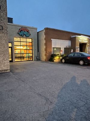 Next to Natural Pet Foods at Pizza Wizard in Rochester