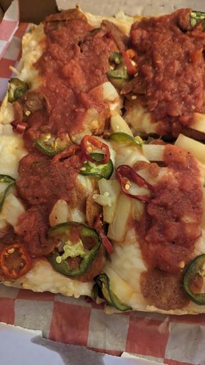 Vegan Pizza at Pizza Wizard in Rochester