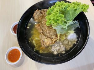 Mee pok soup  at Veggie House 一芳 - Simei in East Singapore