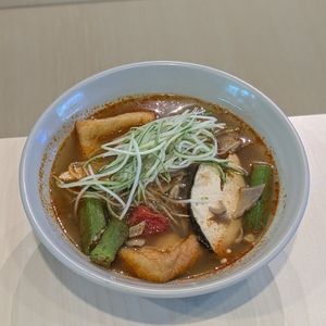 Vegan Tom Yum Bee Hoon Soup at Veggie House 一芳 - Simei in East Singapore