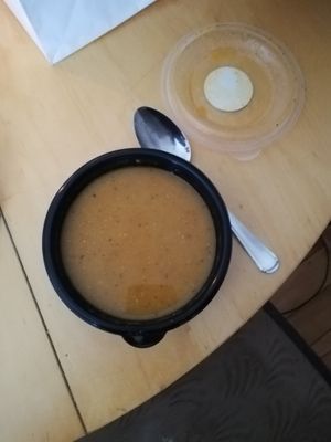 Linsensuppe (dazu gab es noch reichlich frisches Fladenbrot)  at Pamukkale in Hamburg