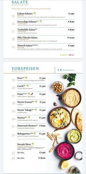 Salate & Vorspeisen at Pamukkale in Hamburg