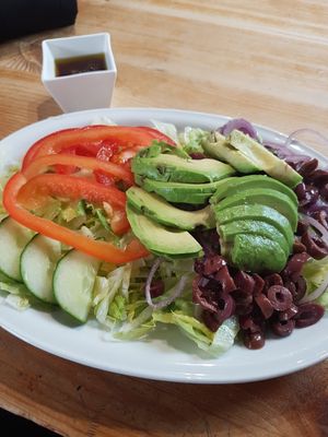 That was my only vegan option. at Picasso in Bastad