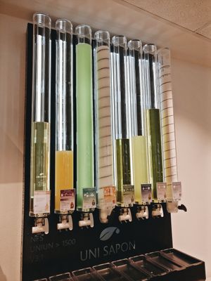 Love the presentation of washing-up liquid etc at Foi Feines Unverpackt in Neustadt