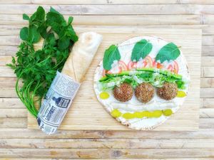 Falafel wrap at Owaisvega in Wijchen