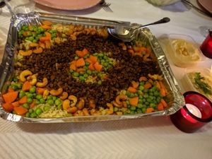 Salade met basmatirijst at Owaisvega in Wijchen