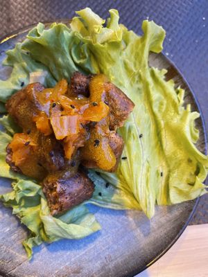 Menú degustación vegano plato 4 at Kokken in Bilbao