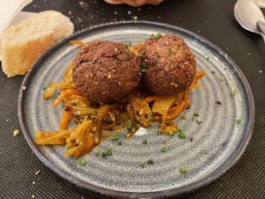 Falafel con kimchi  at Kokken in Bilbao