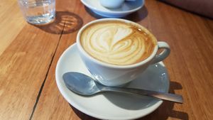 Flat white at Lan Coffee in Thornbury