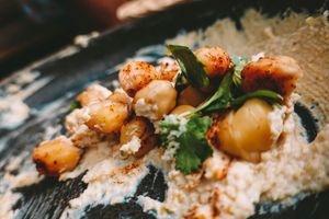 Classic hummus  at Milk & Honey in Koh Tao