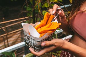 Sweet potato fries  at Milk & Honey in Koh Tao