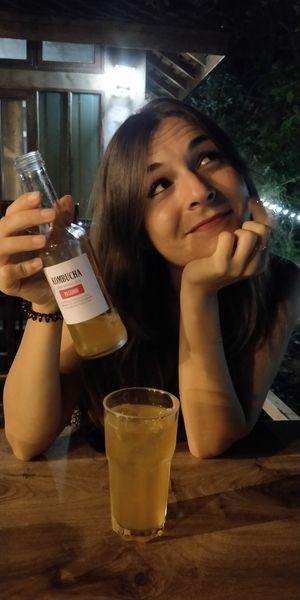 Española with passionfruit Kombucha at Milk & Honey in Koh Tao